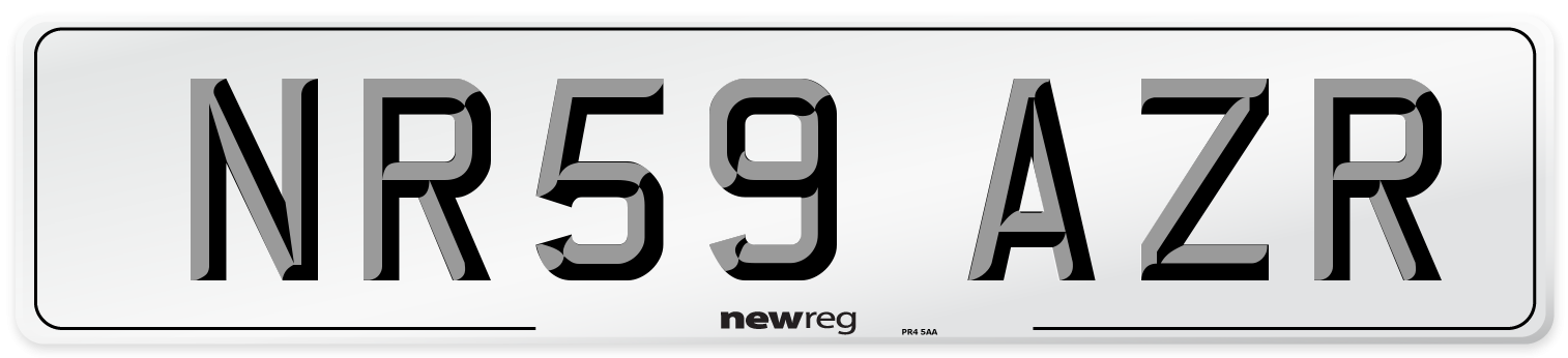 NR59 AZR Number Plate from New Reg
